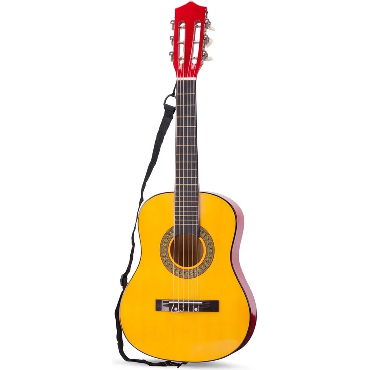 New Classic Toys - 10304 - Musikinstrument - Spielzeug Holzgitarre - Deluxe - Naturell, Kinder (Unisex) – Bild 2
