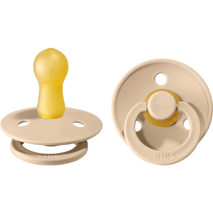 Bibs Colour Schnuller aus Naturgummi Vanilla & Vanilla 6-18 Monate – Bild 1