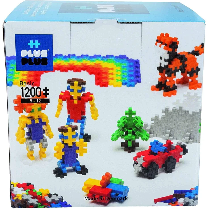 Plus-Plus 9603320 Geniales Konstruktionsspielzeug, Open Play Basic, Bausteine-Set, 1200 Teile – Bild 2