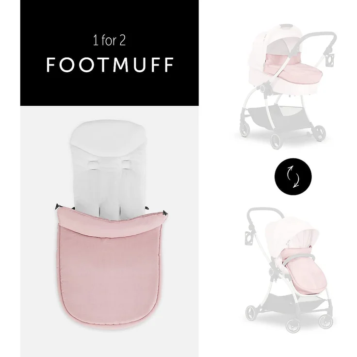 hauck Kinderwagenaufsatz Colibri Melange Rose – Bild 8