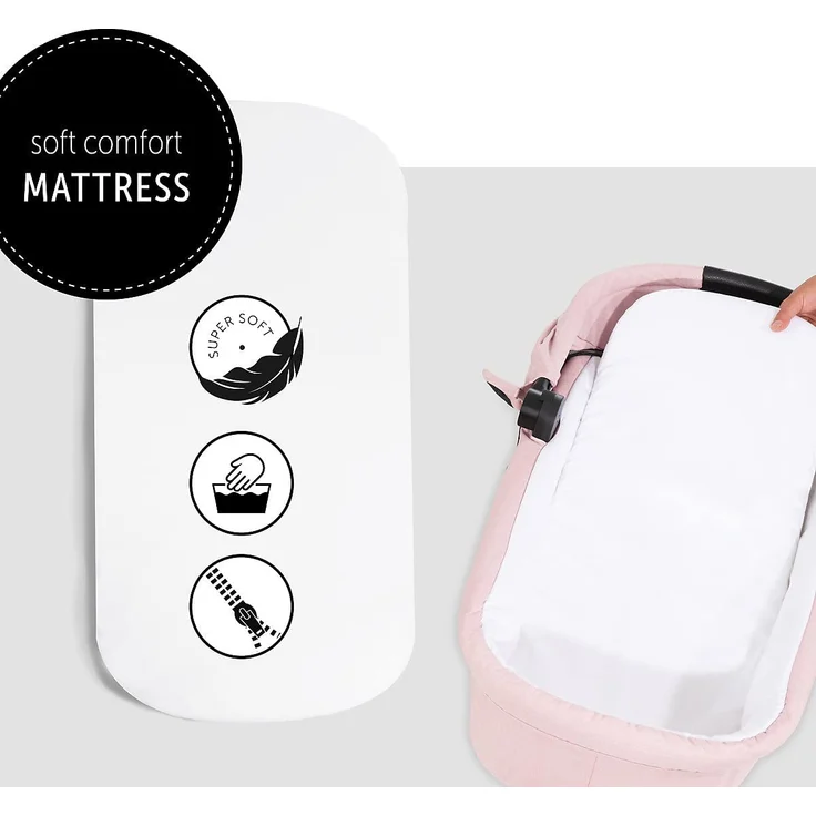 hauck Kinderwagenaufsatz Colibri Melange Rose – Bild 6