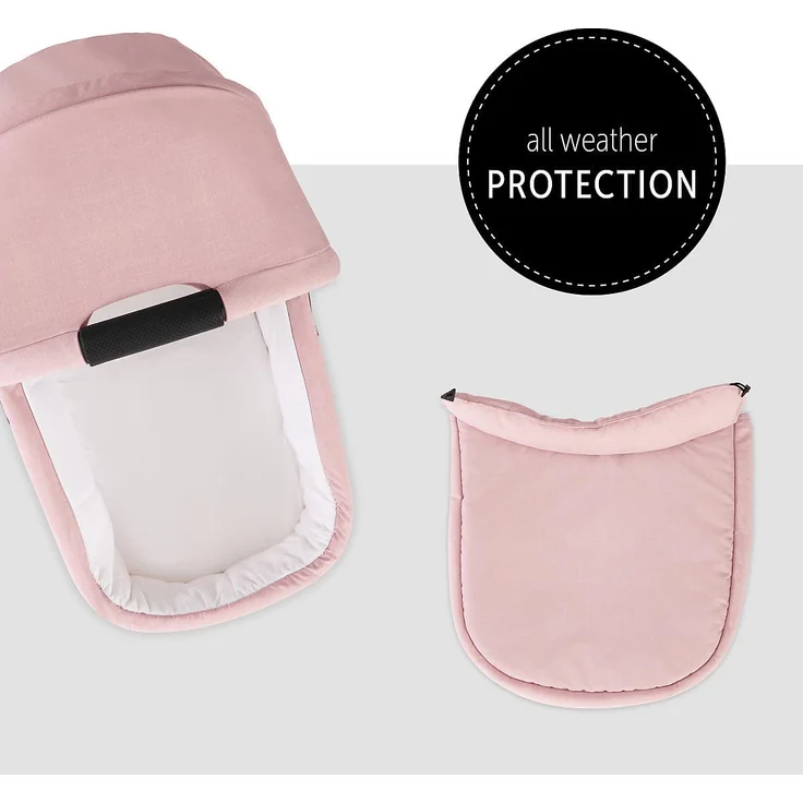 hauck Kinderwagenaufsatz Colibri Melange Rose – Bild 7