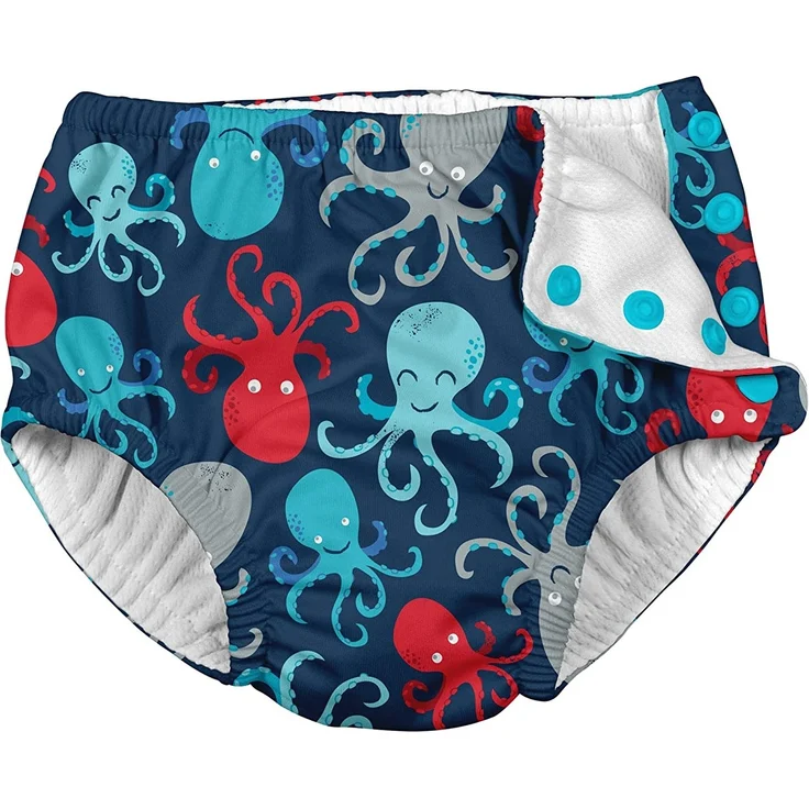 Iplay Swim Diaper Badewindel Schwimmwindel Navy Octopus S 4,5-8kg – Bild 2