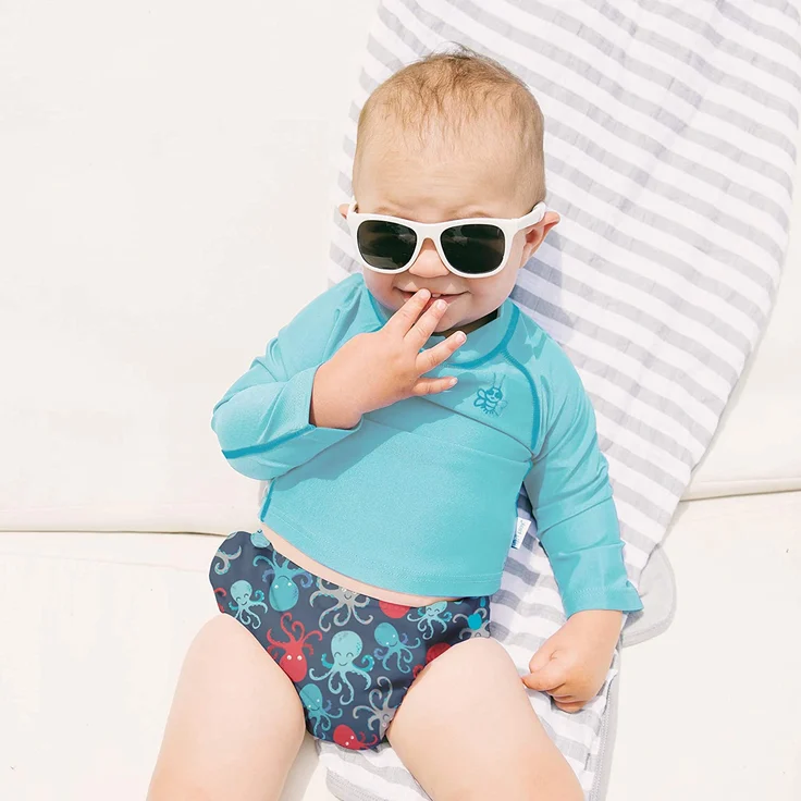 Iplay Swim Diaper Badewindel Schwimmwindel Navy Octopus S 4,5-8kg – Bild 3