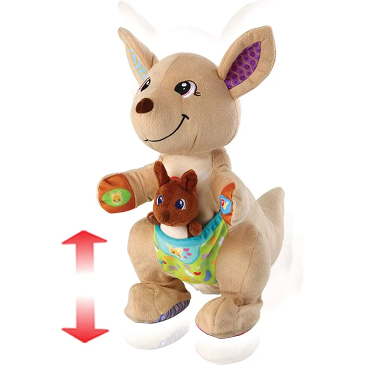 VTech 80-522664 Hüpf-mit-mir-Känguru, Motorikspielzeug, EasyMail-Verpackung, Mehrfarbig