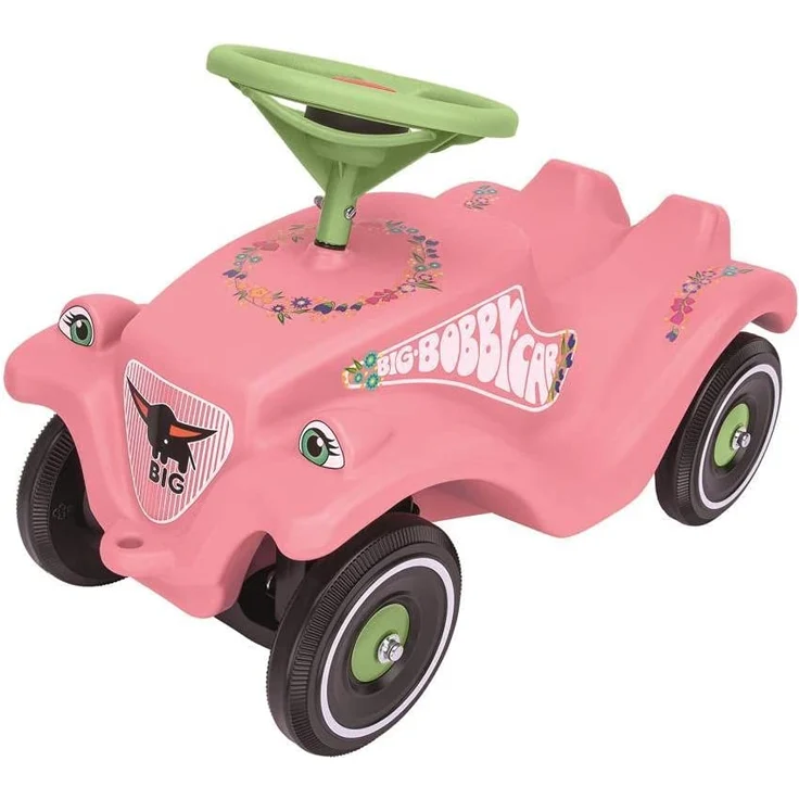 BIG 800056110 'Bobby-Car-Classic Flower' ab 12 Monaten, bis 50 kg belastbar, rosa – Bild 1