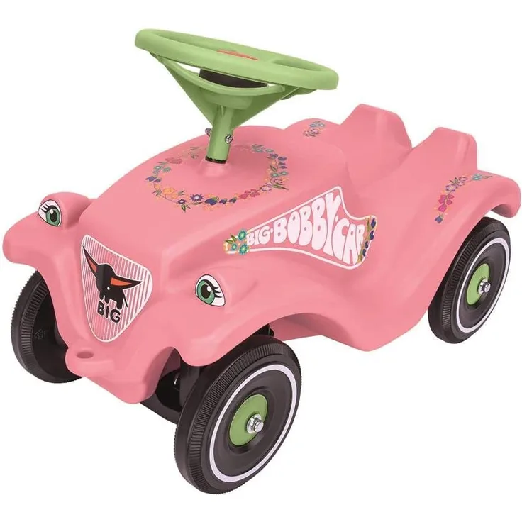 BIG 800056110 'Bobby-Car-Classic Flower' ab 12 Monaten, bis 50 kg belastbar, rosa