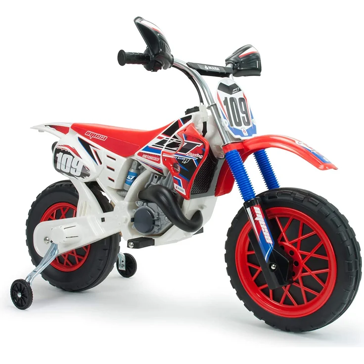 INJUSA - Motorrad Cross CR zu Batterie von 6V mit Gummibändern in den Rädern empfohlen ab 3 Jahren – Bild 1