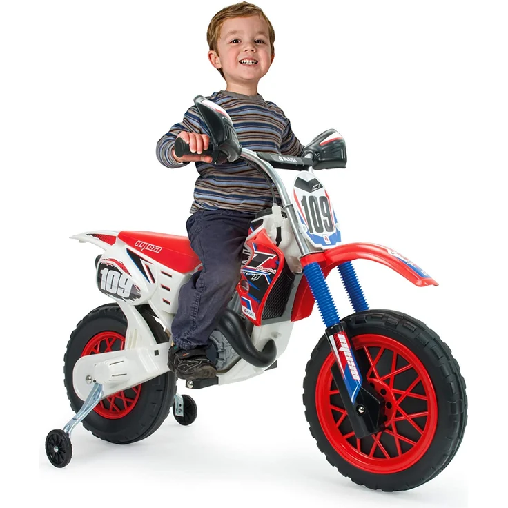 INJUSA - Motorrad Cross CR zu Batterie von 6V mit Gummibändern in den Rädern empfohlen ab 3 Jahren – Bild 3