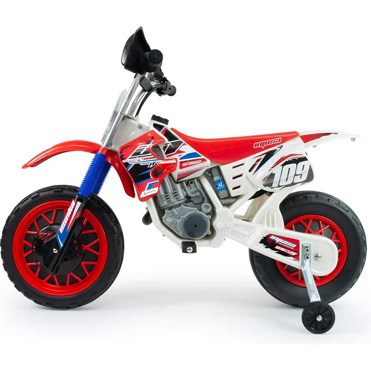 INJUSA - Motorrad Cross CR zu Batterie von 6V mit Gummibändern in den Rädern empfohlen ab 3 Jahren – Bild 2