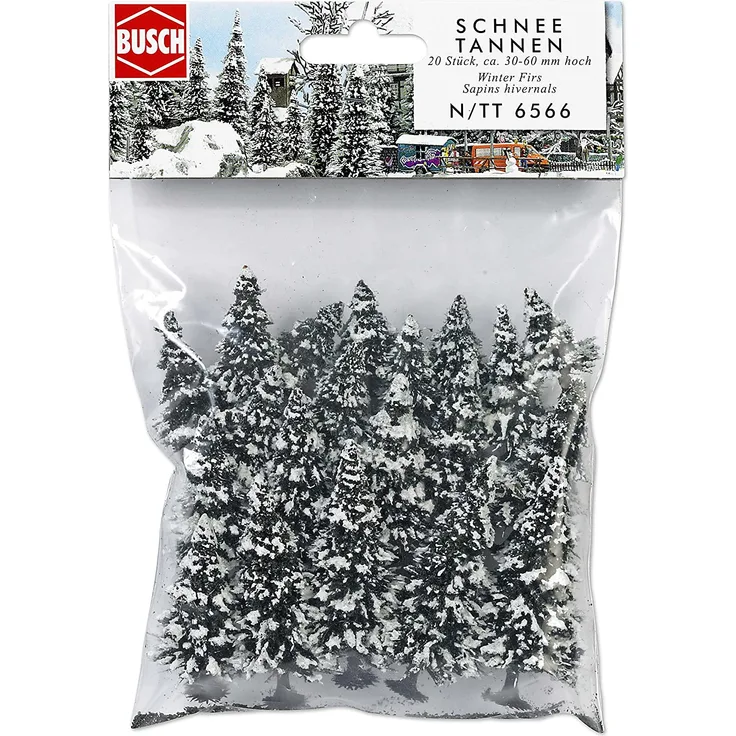 Busch BUE6566 6566 20 Schneetannen N/TT