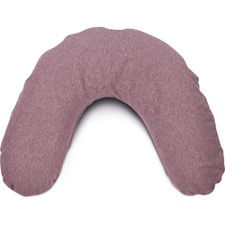 Theraline Nackenkissen (Füllung: Mikroperlen / Größe: mittel / Bezug: 155 Melange rosenholz - Bambus Jersey)