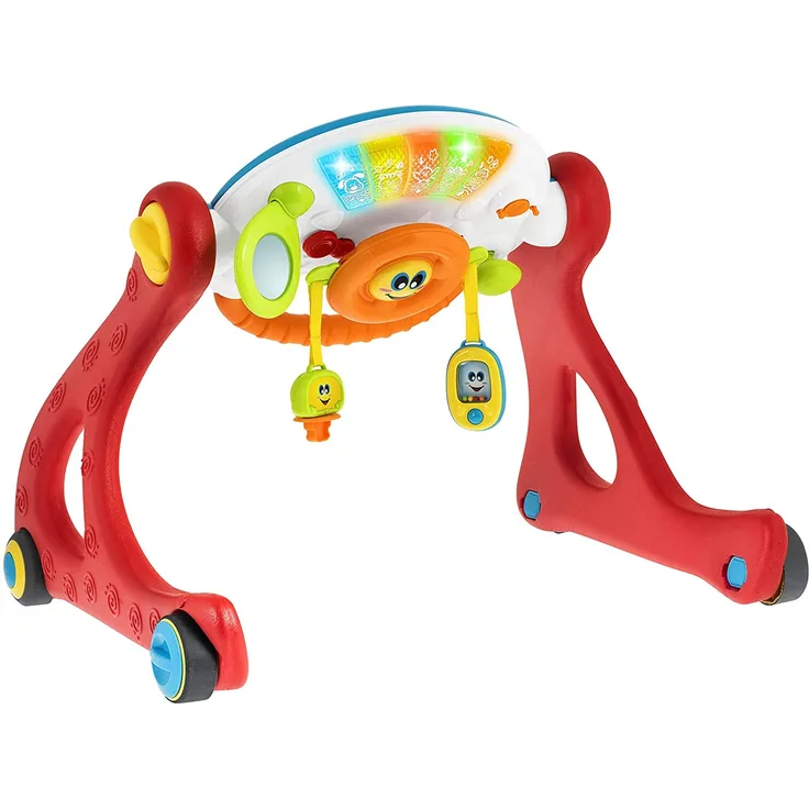 Chicco 00009335000000 Grow And Walk Gym 4 In 1 elektronische Fitnessstudio, mehrfarbig