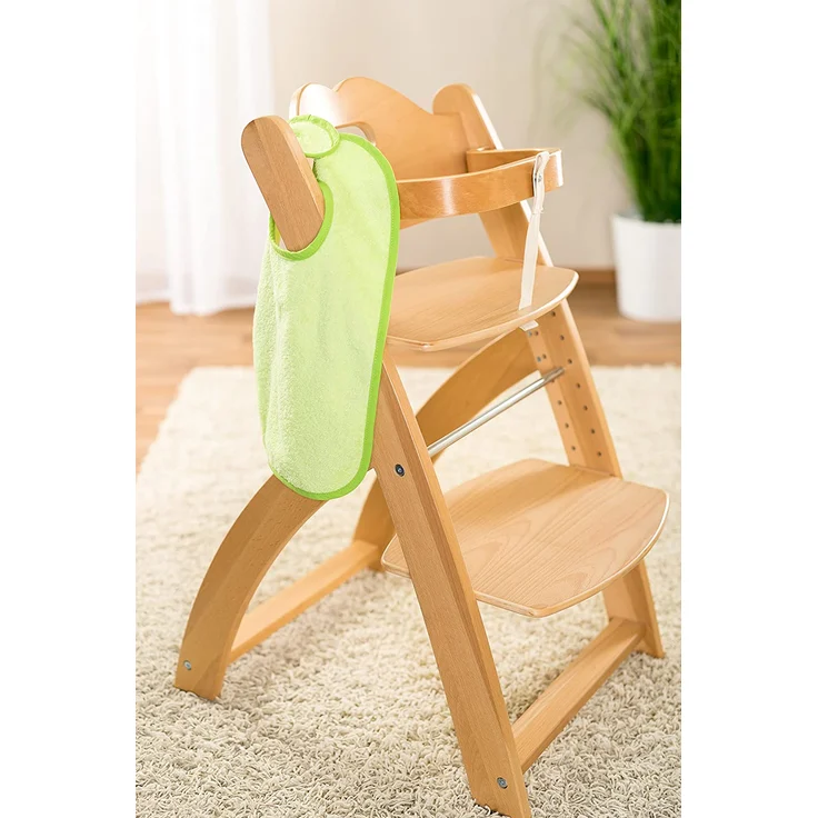 Wörner 2er Set - Baby Lätzchen/Kinderlätzchen mit Druckknopf/Größenverstellbar/Extra groß/Sehr saugfähig/Öko-Tex schadstoffgeprüft / 100% Baumwolle (Blau/Grün) – Bild 9