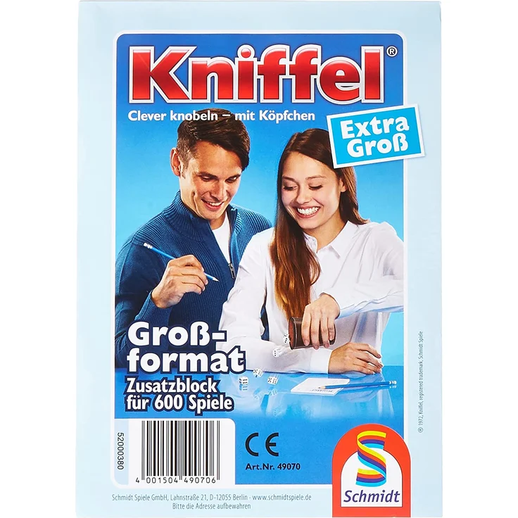 Schmidt Spiele - Kniffel - Großer Kniffelblock – Bild 2