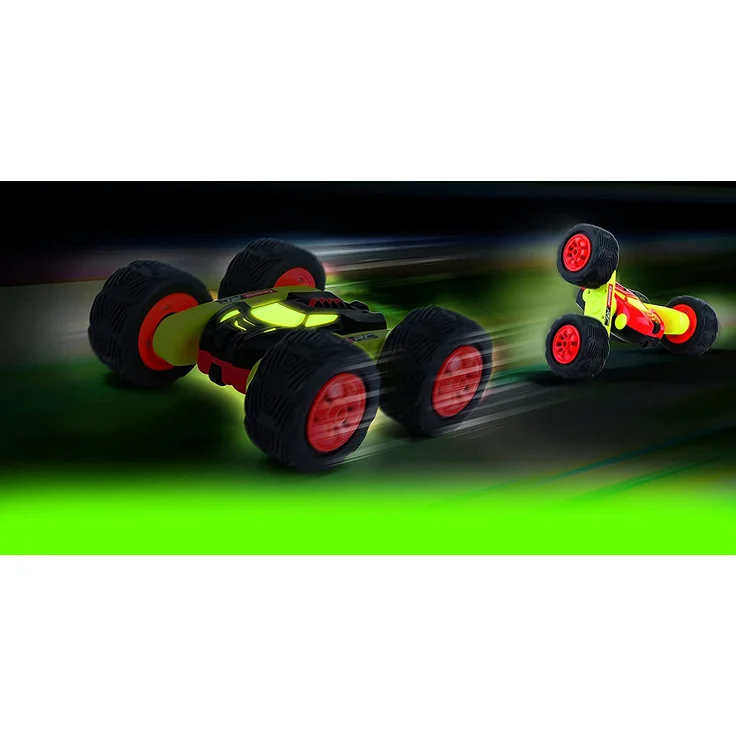 Carrera RC 2,4GHz Turnator - Glow in The Dark │ Ferngesteuertes Auto für drinnen & draußen │ Elektro-Mini-Car zum Mitnehmen inkl. Fernbedienung │ Spielzeug für Kinder ab 6 Jahren & Erwachsene – Bild 4