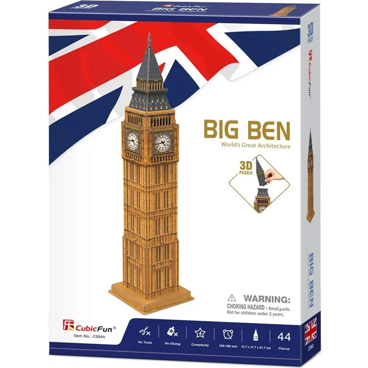 AK Sport C094H - 3D Puzzle Big Ben, 47-teilig