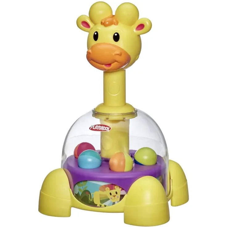Playskool Kreiselspaß Giraffe, Spiel mit hüpfenden Bällen für Babys und Kleinkinder ab 1 Jahr (Amazon Exclusive)