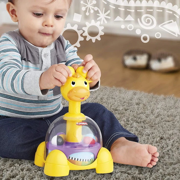 Playskool Kreiselspaß Giraffe, Spiel mit hüpfenden Bällen für Babys und Kleinkinder ab 1 Jahr (Amazon Exclusive) – Bild 6