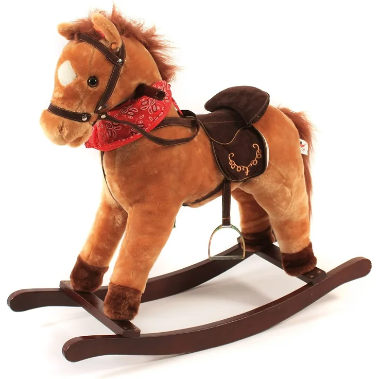 Bayer Chic 2000 Schaukelpferd Cowboy rostbraun