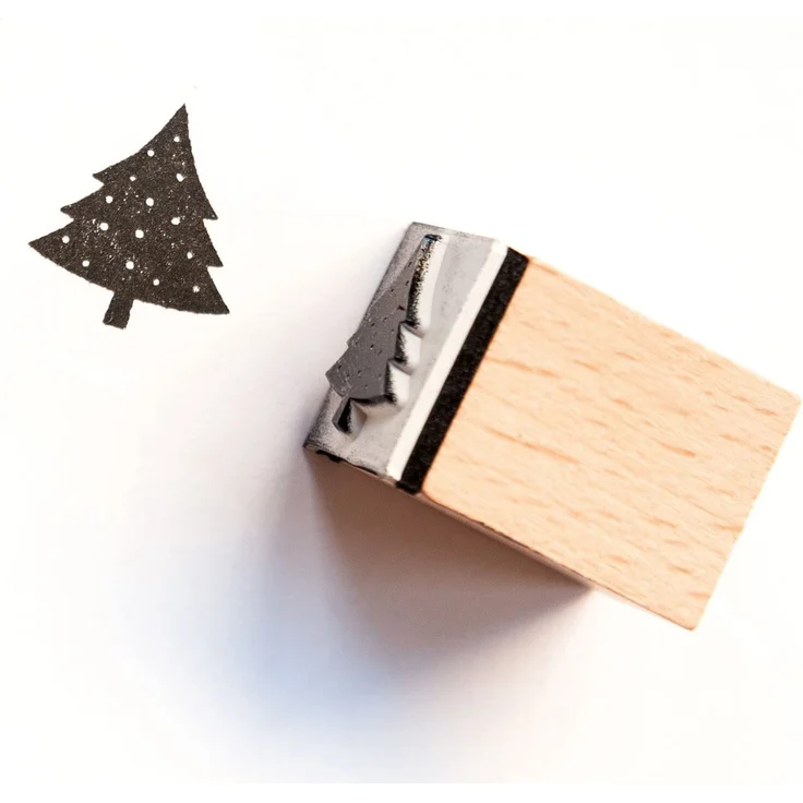 folia 31108 - Holzstempelset Christmas, inklusive 10 Holzstempel und 2 Stempelkissen - ideal zum Verzieren von Karten, Freundschaftsbüchern, für Lettering und Scrapbooking - Preisvergleich – Bild 4