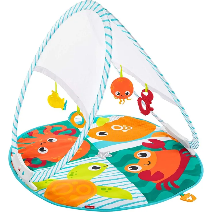 Fisher-Price FXC15 - Faltbare Meeres-Spieldecke
