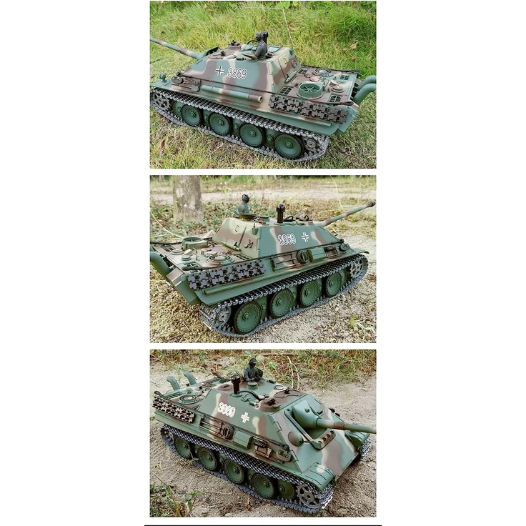 Ferngesteuerter Panzer "Jagdpanther" Heng Long 1:16 mit Rauch&Sound und Stahlgetriebe - V7. 0 - 2,4Ghz -PRO – Bild 7