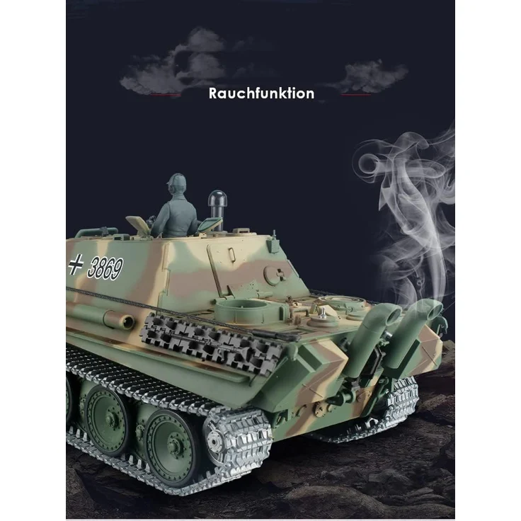 Ferngesteuerter Panzer "Jagdpanther" Heng Long 1:16 mit Rauch&Sound und Stahlgetriebe - V7. 0 - 2,4Ghz -PRO – Bild 3