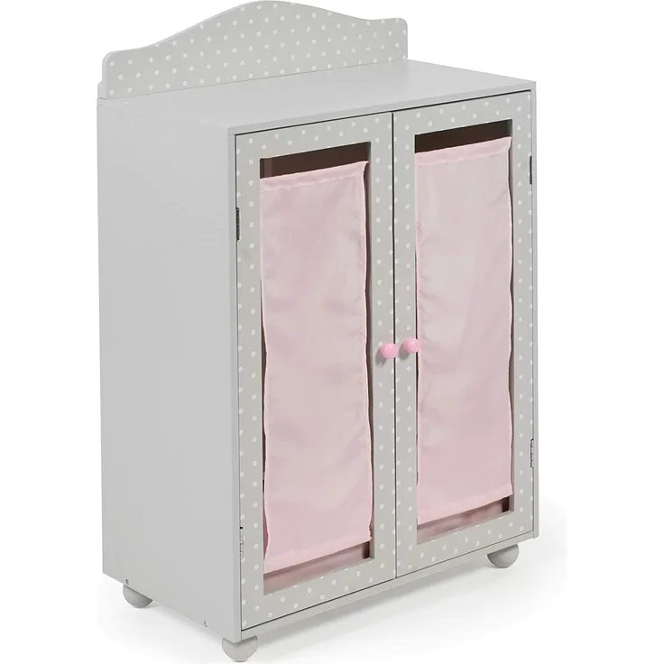 Bayer Chic 2000 Puppen-Kleiderschrank Puntos grey | 524 91
