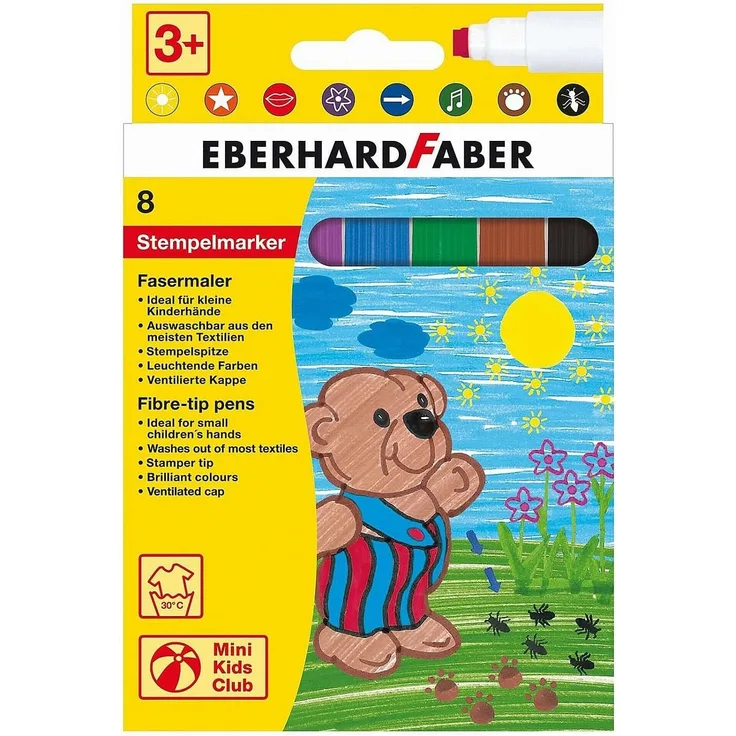 Jumbomarker 8er Etui Stempelspitze EBERHARD 550007