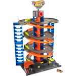 Hot Wheels HFH03 - City Power-Parkgarage Spielset mit Aufzug, für 60+ Fahrzeuge, mit 1 Hot Wheels Fahrzeug im Maßstab 1:64, Spielzeug Autorennbahn für Kinder von 4 bis 8 Jahren