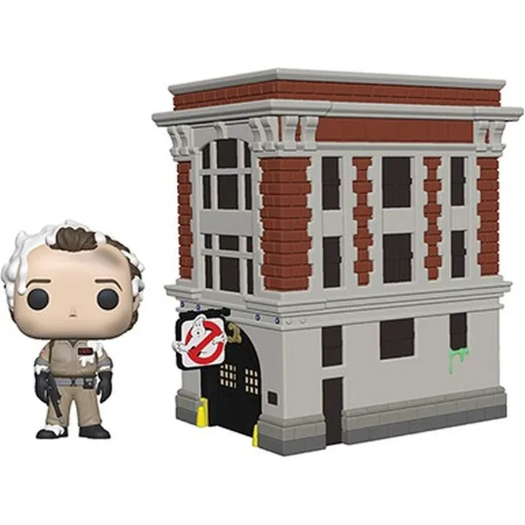 Funko 39454 POP Town: Ghostbusters-Peter with House Collectible Figure, Multicolor Sammelbares Spielzeug, Mehrfarben