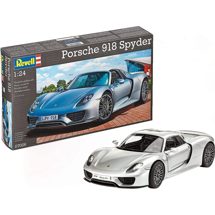 Revell Modellbausatz Auto 1:24 - Porsche 918 Spyder im Maßstab 1:24, Level 4, originalgetreue Nachbildung mit vielen Details, 07026 – Bild 1