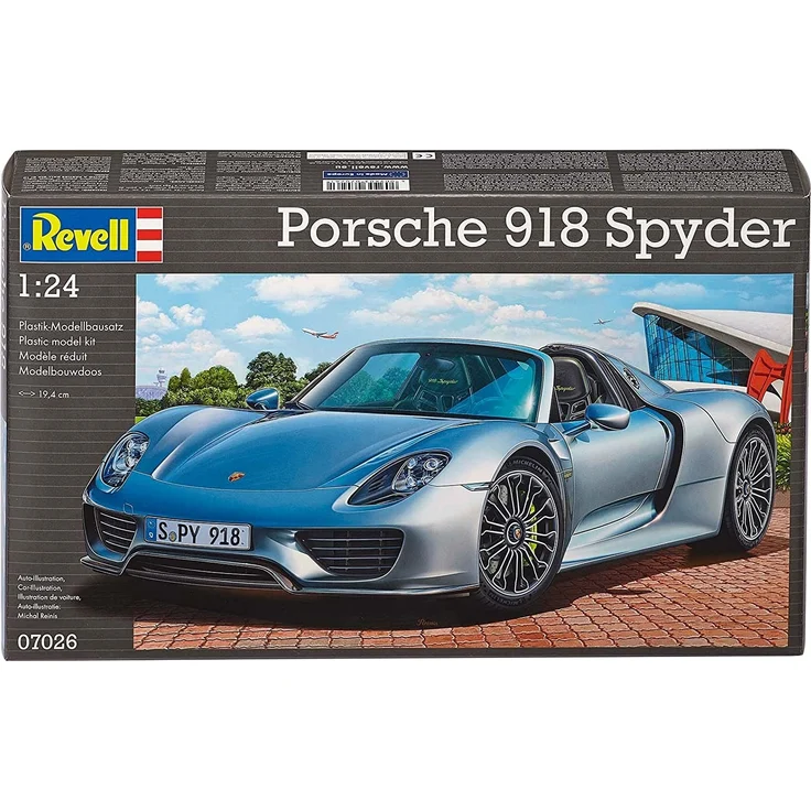 Revell Modellbausatz Auto 1:24 - Porsche 918 Spyder im Maßstab 1:24, Level 4, originalgetreue Nachbildung mit vielen Details, 07026 – Bild 2