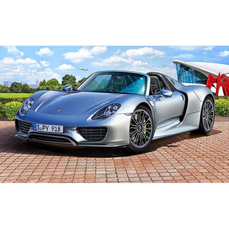 Revell Modellbausatz Auto 1:24 - Porsche 918 Spyder im Maßstab 1:24, Level 4, originalgetreue Nachbildung mit vielen Details, 07026 – Bild 11