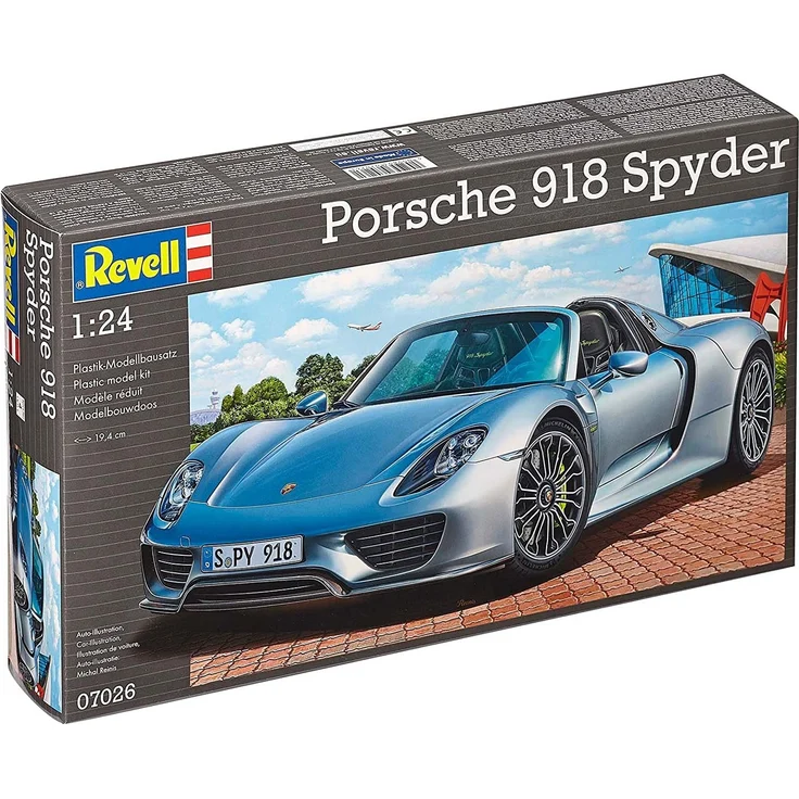 Revell Modellbausatz Auto 1:24 - Porsche 918 Spyder im Maßstab 1:24, Level 4, originalgetreue Nachbildung mit vielen Details, 07026 – Bild 12