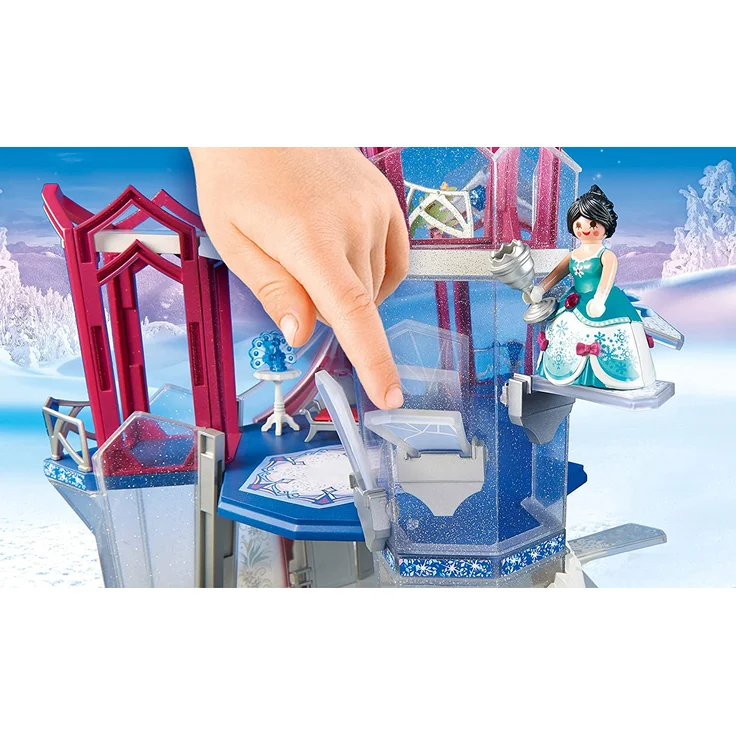 PLAYMOBIL Magic 9469 Funkelnder Kristallpalast mit Leuchtkristall, Inkl. Farbwechsel-Kleidung, Ab 4 Jahren – Bild 4