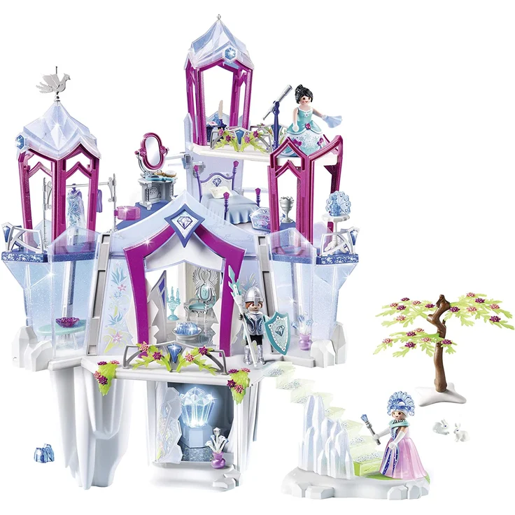 PLAYMOBIL Magic 9469 Funkelnder Kristallpalast mit Leuchtkristall, Inkl. Farbwechsel-Kleidung, Ab 4 Jahren – Bild 2