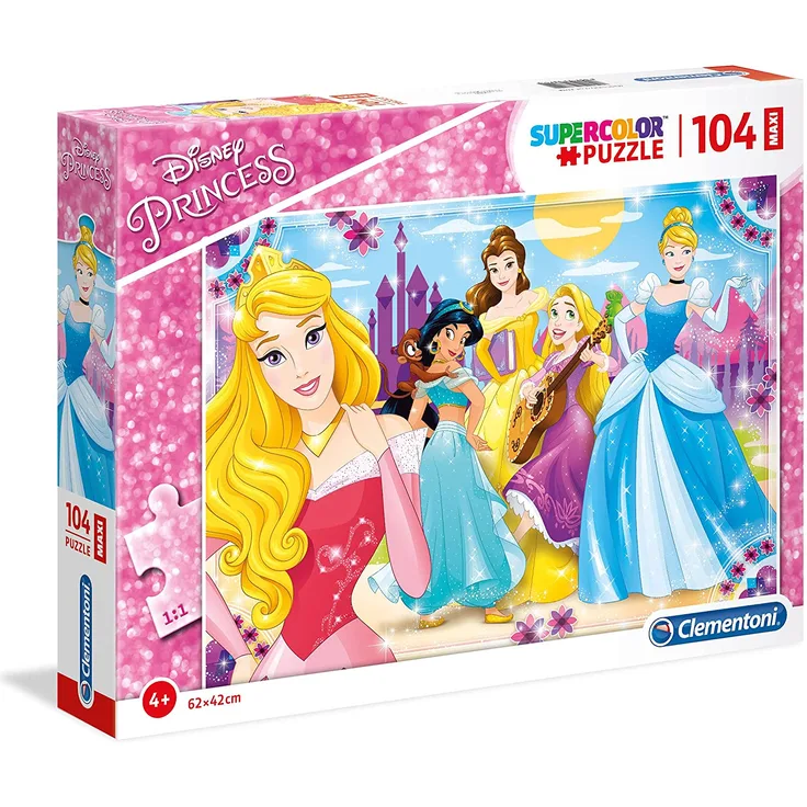 Clementoni 23714" Princess-Maxi Puzzle, 104 Teile