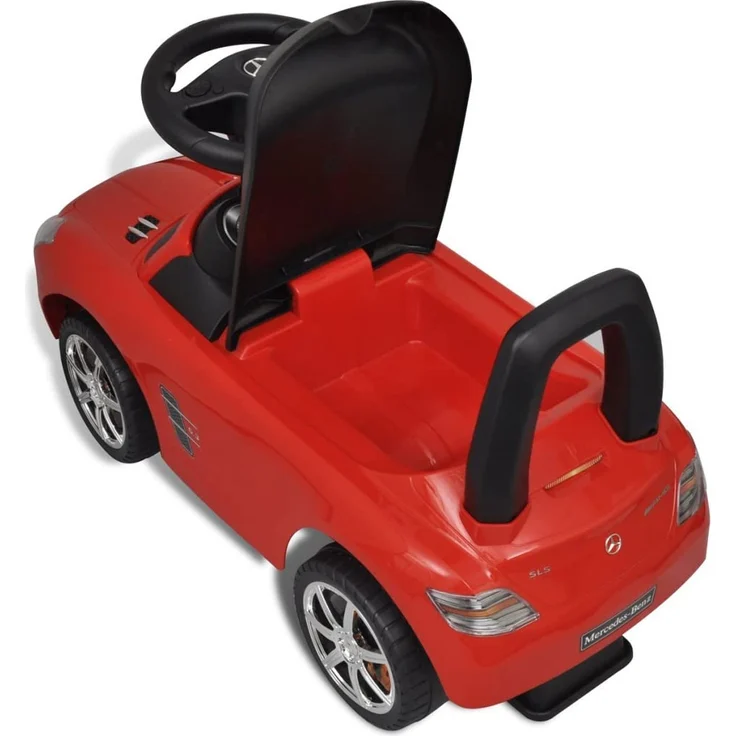 vidaXL Mercedes Benz Kinderauto Fußantrieb Rot – Bild 9
