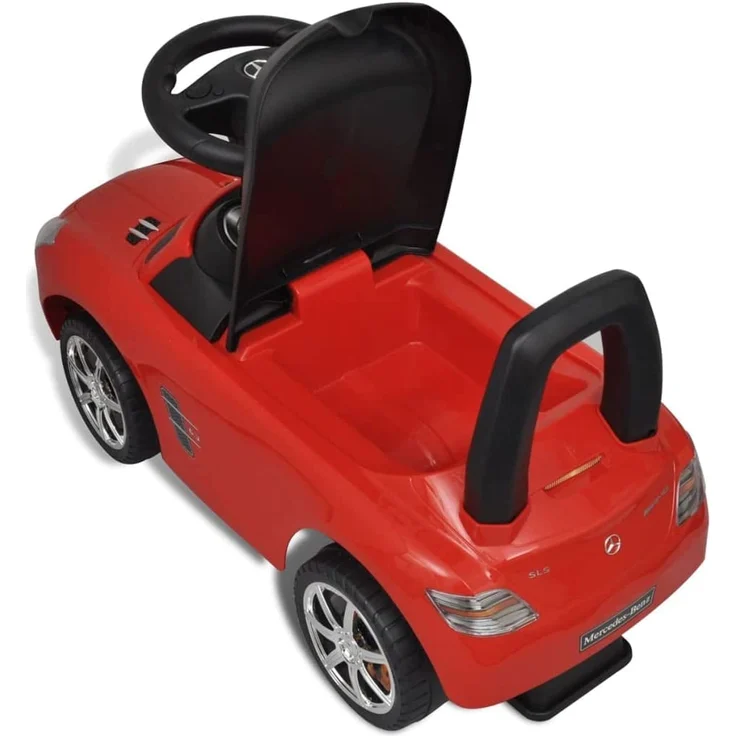 vidaXL Mercedes Benz Kinderauto Fußantrieb Rot – Bild 8