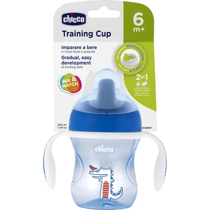 Chicco 692120-NON-SPILL MUG WITH A Mouthpiece 6M + CH