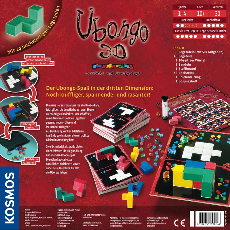 Kosmos 690847 - Ubongo 3-D Brettspiel – Bild 2