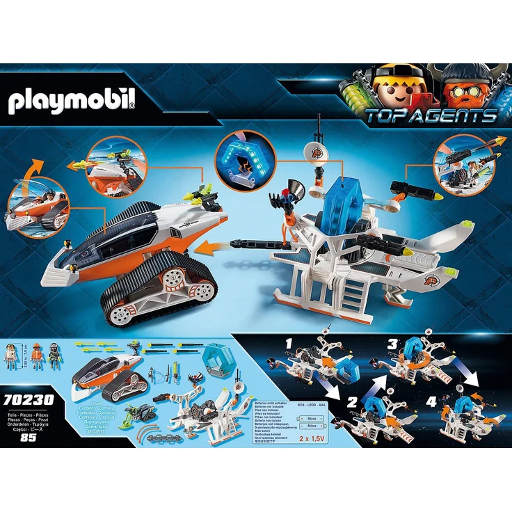PLAYMOBIL Top Agents 70230 Spy Team Kommandoschlitten mit Licht- und Soundeffekten, Ab 6 Jahren - Preisvergleich – Bild 3