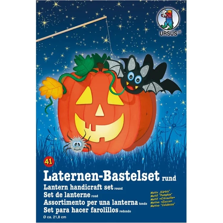 URSUS Laternenset zum Basteln 41 Kürbis – Bild 1