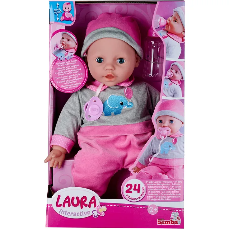 Simba 105140066 Laura Interactiv Puppe, Mehrfarbig