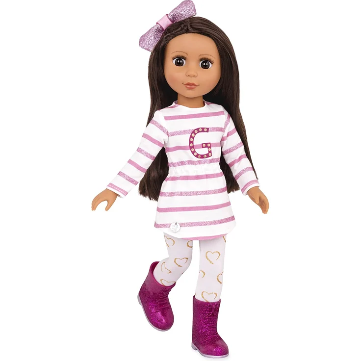 Glitter Girls Puppe Sarinia – Bewegliche 36cm Puppe mit Kleidung, Zubehör und langen Haaren zum frisieren - Spielzeug ab 3 Jahren (6 Teile) – Bild 1