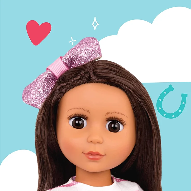 Glitter Girls Puppe Sarinia – Bewegliche 36cm Puppe mit Kleidung, Zubehör und langen Haaren zum frisieren - Spielzeug ab 3 Jahren (6 Teile) – Bild 2