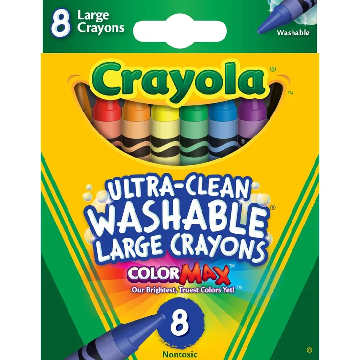 Crayola - Ultra Clean aus- und abwaschbare Wachsmalstifte