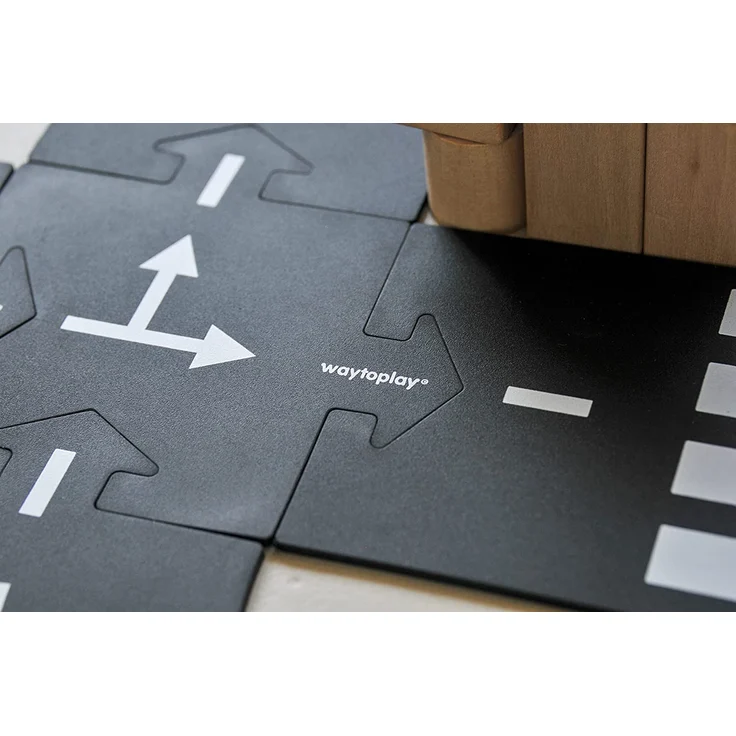 waytoplay 16 Schnellstraße, Die Flexible Spielstraße, Schwarz mit Weiß Striping – Bild 16